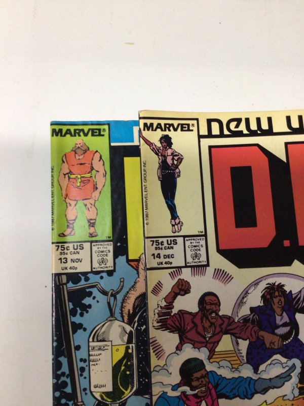 D.P.7 #13 & 14 (1987) Marvel Comics new universe Lot of 2