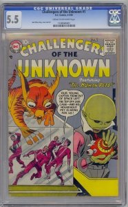 Challengers of the Unknown #1 (1958) CGC 5.5 FN-