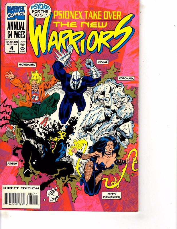 Lot Of 2 Comic Books Marvel New Warriors #4 and #56 Thor   ON10