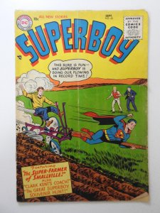 Superboy #43 (1955) GD+ Condition! 2 in tear back cover