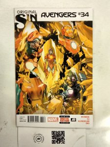 Avengers #34 NM Marvel Comic Books Hulk Thor Capt. America Scarlet Witch 2 HH44