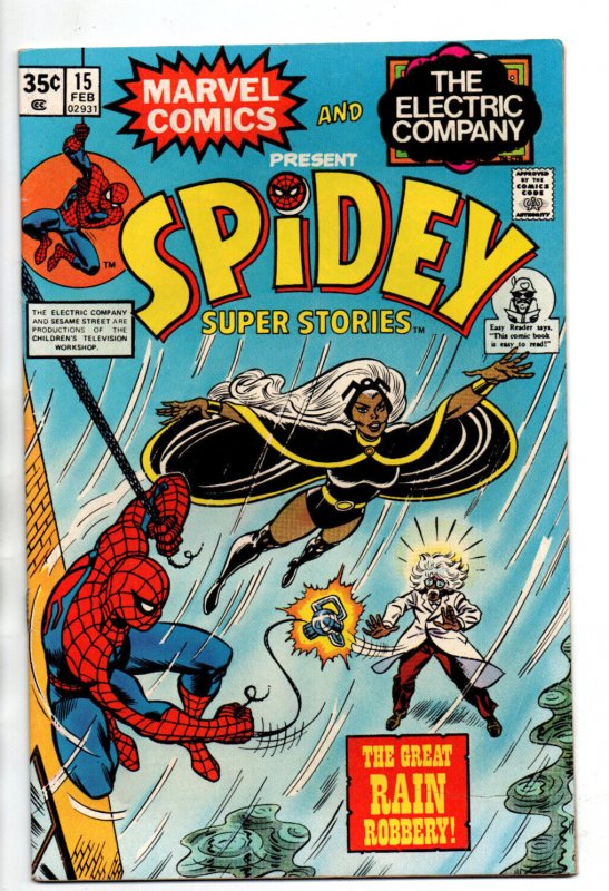Spidey Super Stories #15 - Storm - Electric Company - 1976 - VF