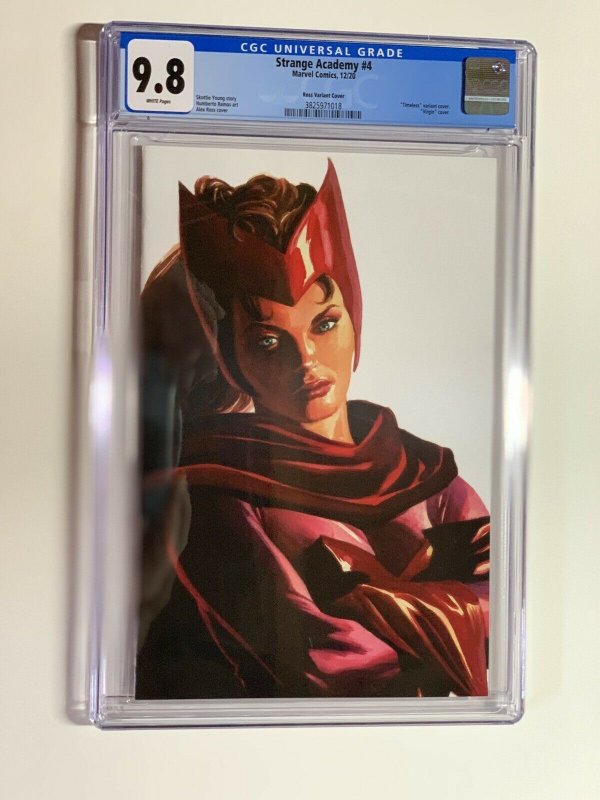 Strange academy 4 cgc 9.8 scarlet witch alex ross virgin variant