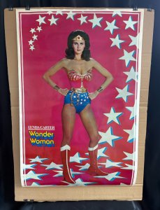 1977 LYNDA CARTER AS WONDER WOMAN 23x35 Poster FVF 7.0 Thought Factory DC Comic