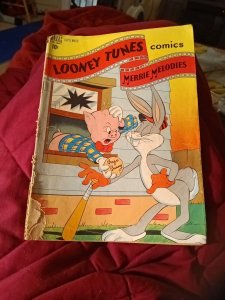 LOONEY TUNES AND MERRIE MELODIES #83 Dell Comics 1948 Golden Age Baseball Cover