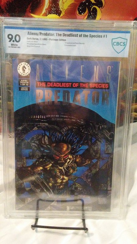 Aliens / Predator - Deadliest of Species #1 PLATINUM - CBCS 9.0