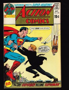 Action Comics #393 ~ Superman Meets Super-Houdini! ~ (7.5) 1970 WH