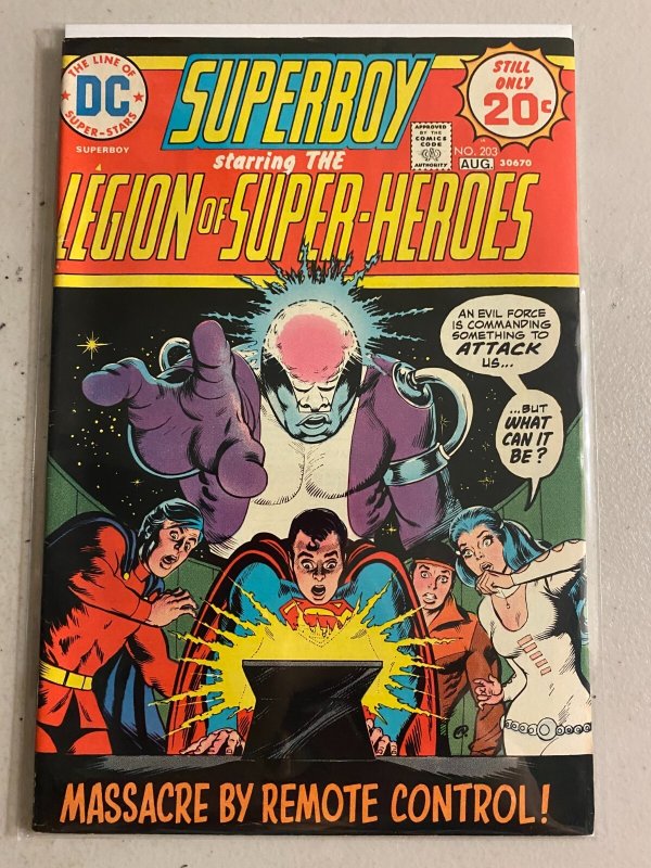 Superboy #203 Death of Invisible kid 6.0 (1974)