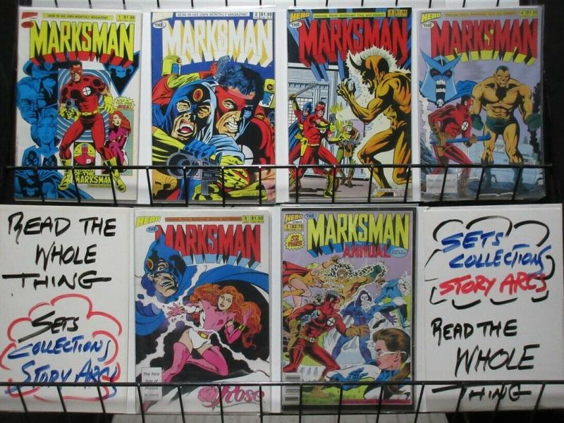 MARKSMAN 1-5,ANNUAL 1 complete CHAMPIONS spinoff!