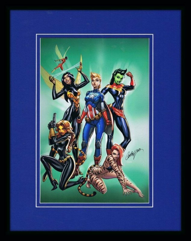 Mighty Avengers #2 11x14 Framed Poster Display Marvel J Scott Campbell GGA 