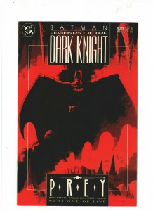 Batman Legends of the Dark Knight #11 VF+ 8.5 DC Comics 1990 Prey pt.1