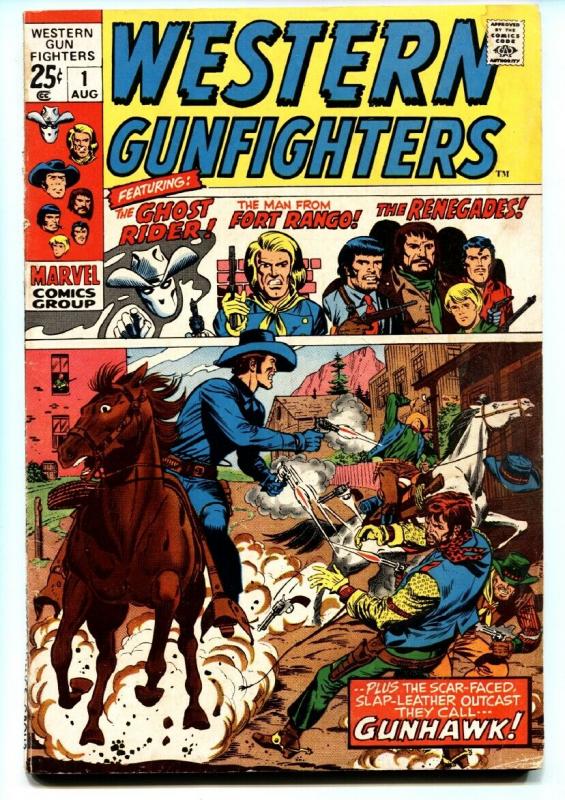 WESTERN GUNFIGHTERS #1-1970-MARVEL-GHOST RIDER-GUNHAWK- VG-