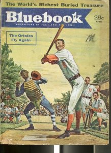 BLUE BOOK PULP-APRIL-1954-G/VG-HOOK COVER-KEITH-TOPORCER-HENRY-BASEBALL G/VG