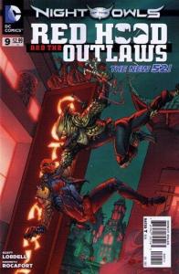 Red Hood and the Outlaws # 9  2011, DC jason todd + lobdell  night of the owls