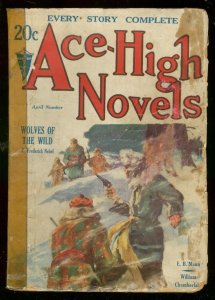 PULP:  ACE-HIGH NOVELS APRIL 1932-WILD PULP STORIES-1ST ISSUE G