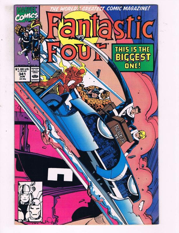 Fantastic Four #341 VF Marvel Comics Comic Book Thing Torch DE14