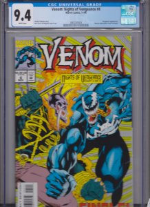 Venom: Nights of Vengeance #4 CGC 9.4 WHITE PAGES MARVEL (1994) NEW SLAB