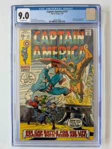 Captain America 127 CGC 9.0 Tony Stark Nick Fury (1970)