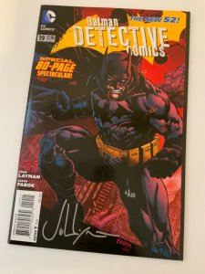 DETECTIVE COMICS #19 80-Page Spectacular DC NEW 52 SIGNED JOHN LAYMAN W/COA.