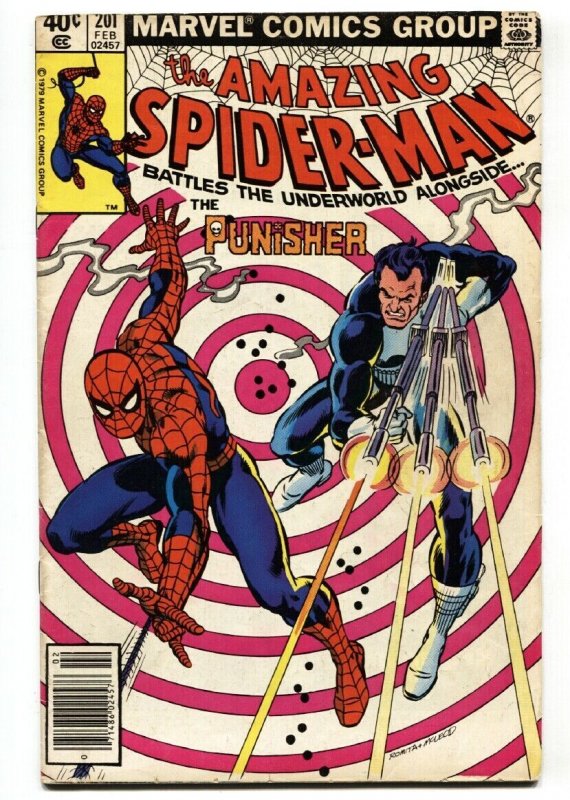 AMAZING SPIDER-MAN #201  PUNISHER issue comic book 1980 MARVEL