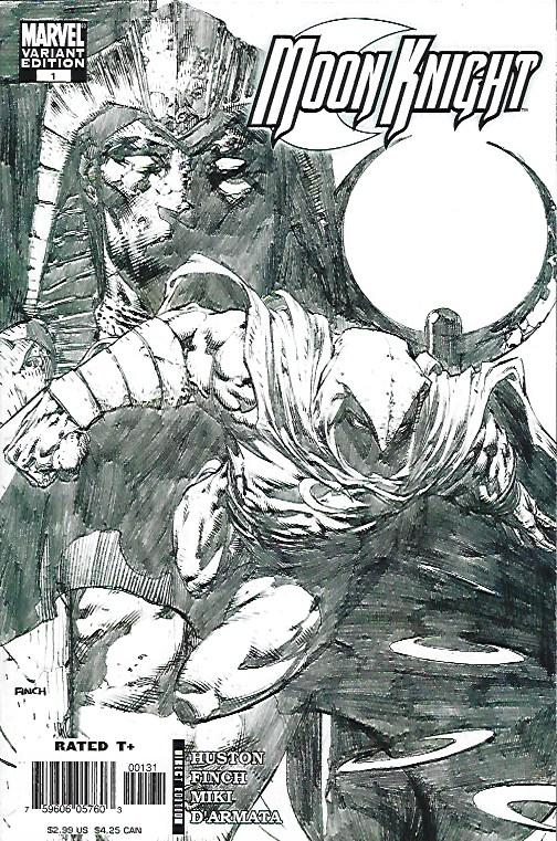 MOON KNIGHT #1 FINCH 1:20 SKETCH VARIANT $10.00