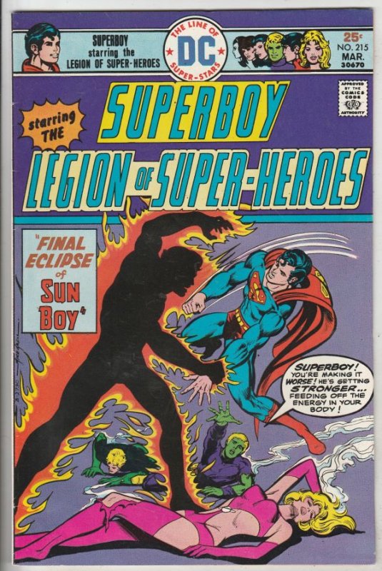 Superboy #215 (Mar-79) VF High-Grade Superboy, Legion of Super-Heroes