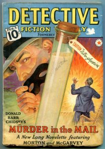 Detective Fiction Weekly Pulp February 5 1938- Murder in the Mail- Great cover