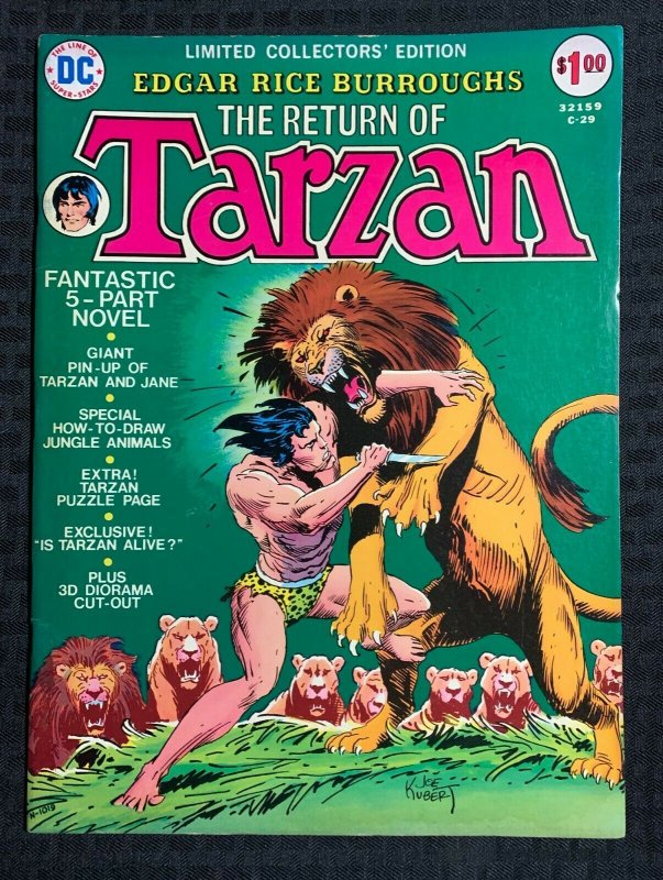 1974 DC TREASURY C-29 Return of TARZAN Joe Kubert FN+ 6.5