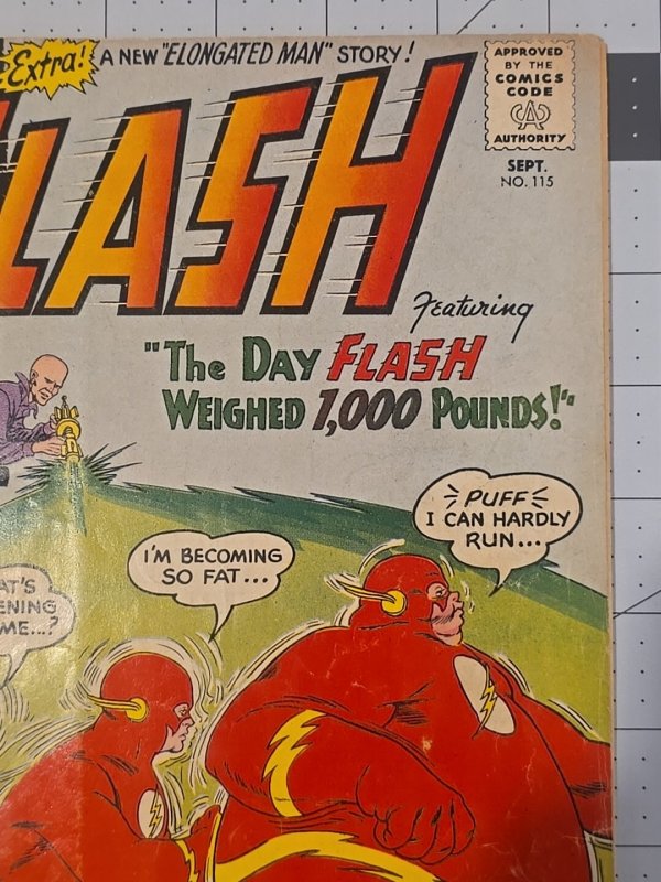 The Flash #115 ?-2nd App Of Elongated Man— DC Comics September-1960—