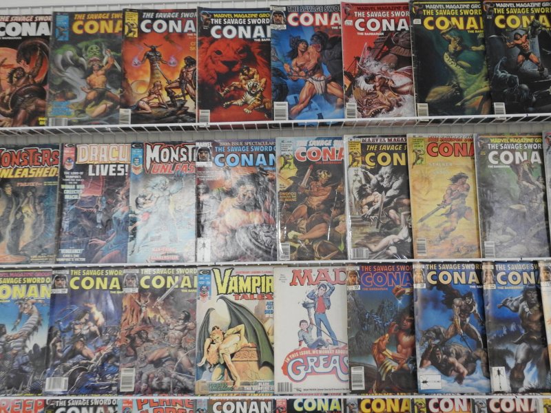 Huge Lot of 90+ Magazines W/ Conan, Eerie, Creepy! Avg.  VG Con.