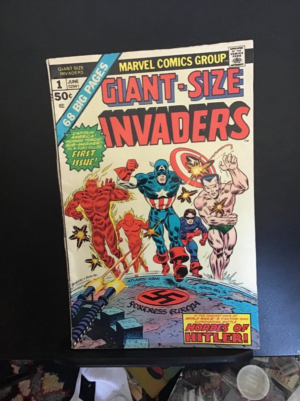 Giant-Size Invaders #1 (1975)  high-grade first Master Man! Captain America! VF+