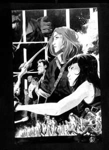 Walking Dead 15th Anniversary Edition #127 B&W Virgin Cover Variant 1:10