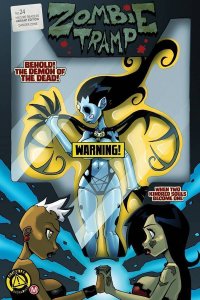 ZOMBIE TRAMP #24 COVER D ACTION FIGURE MENDOZA RISQUE VARIANT