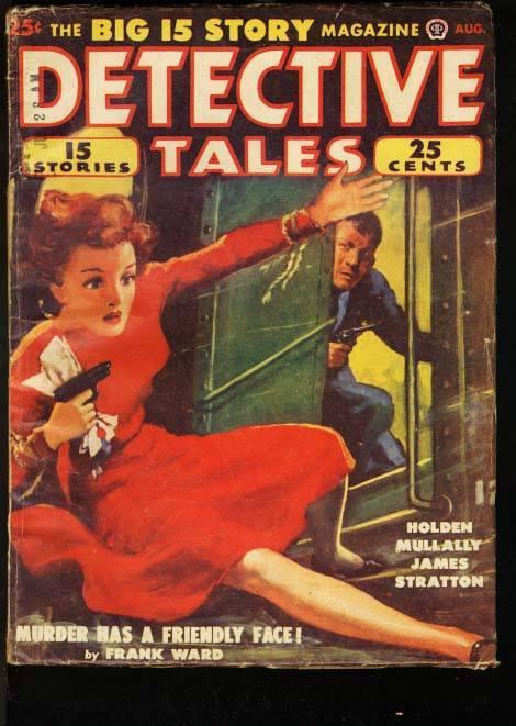 DETECTIVE TALES 1950 AUG-GGA COVER-GREAT ISSUE VG