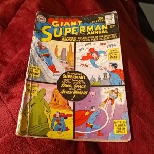 1961 Giant Superman Annual #4 DC Comics silver age origin legion of superheroes