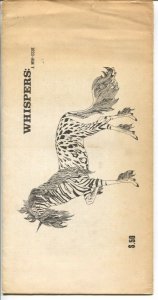 Whispers1976-signed by Schiff-mini issue-10 pages-bio & fantasy writing-FN- 