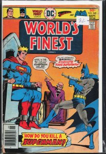 World's Finest Comics #240 (1976) Superman and Batman