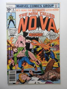 Nova #8  (1977) VG Condition! 2 centerfold wraps detached at bottom staple
