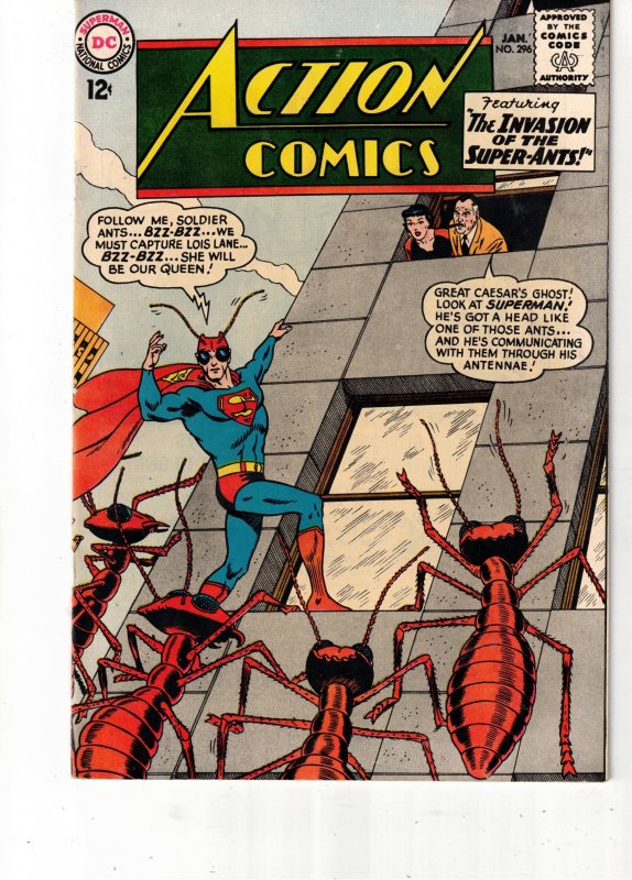 Action Comics #296 (1963) VF/NM High-Grade Super-Ant Superman! Utah CERTIFICATE!