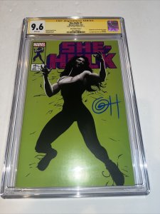 She-Hulk (2022) # 1 (CGC SS 9.6) Signed Greg Horn • Variant Cover C