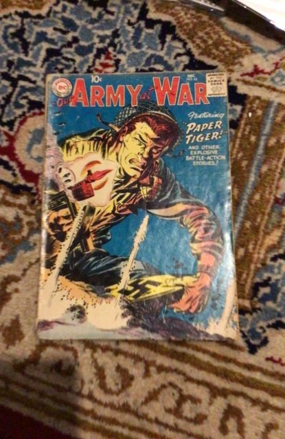 Our Army at War #65 (1957) Early silver-age DC War! Coupon out back cover GD wow