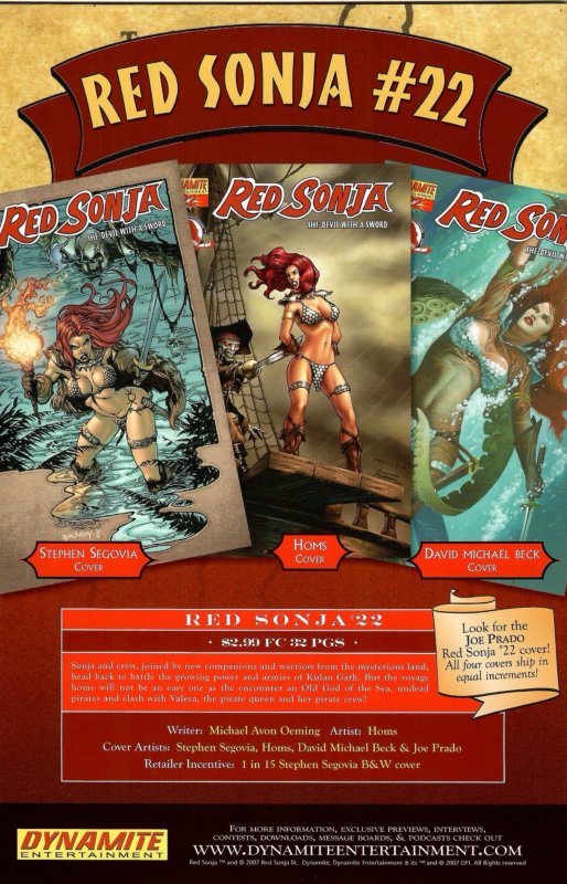 Red Sonja #21 Cover C  (2007)