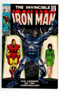 Invincible Iron Man #12 - 1st appearance Controller - KEY - 1969 - (-VF)