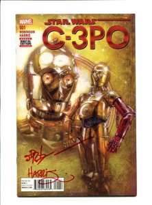 Star Wars: C-3PO #1 - Signed James Robinson & Tony Harris (9.2ob) 2016