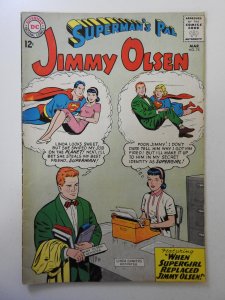 Superman's Pal, Jimmy Olsen #75 (1964) VG Cond! Centerfold detached top ...
