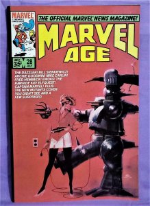 Dazzler MARVEL AGE #28 Bill Sienkiewicz The New Mutants (Marvel, 1985)! 