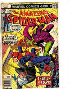 Amazing Spider-Man # 179 VF Marvel Comic Book Green Goblin Vulture Mary J JG9