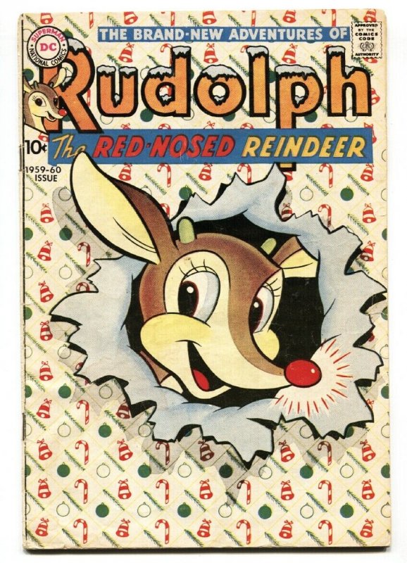 RUDOLPH -DC-1959-CLASSIC COVER-Christmas comic book