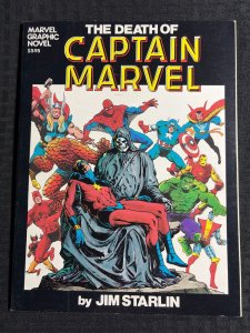 1982 THE DEATH OF CAPTAIN MARVEL by Jim Starlin SC FN 6.0 3rd Marvel Comics