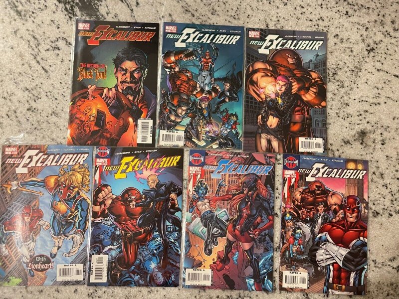 7 New Excalibur Marvel Comic Books # 1 2 3 4 5 6 7 X-Men Wolverine Storm J904 